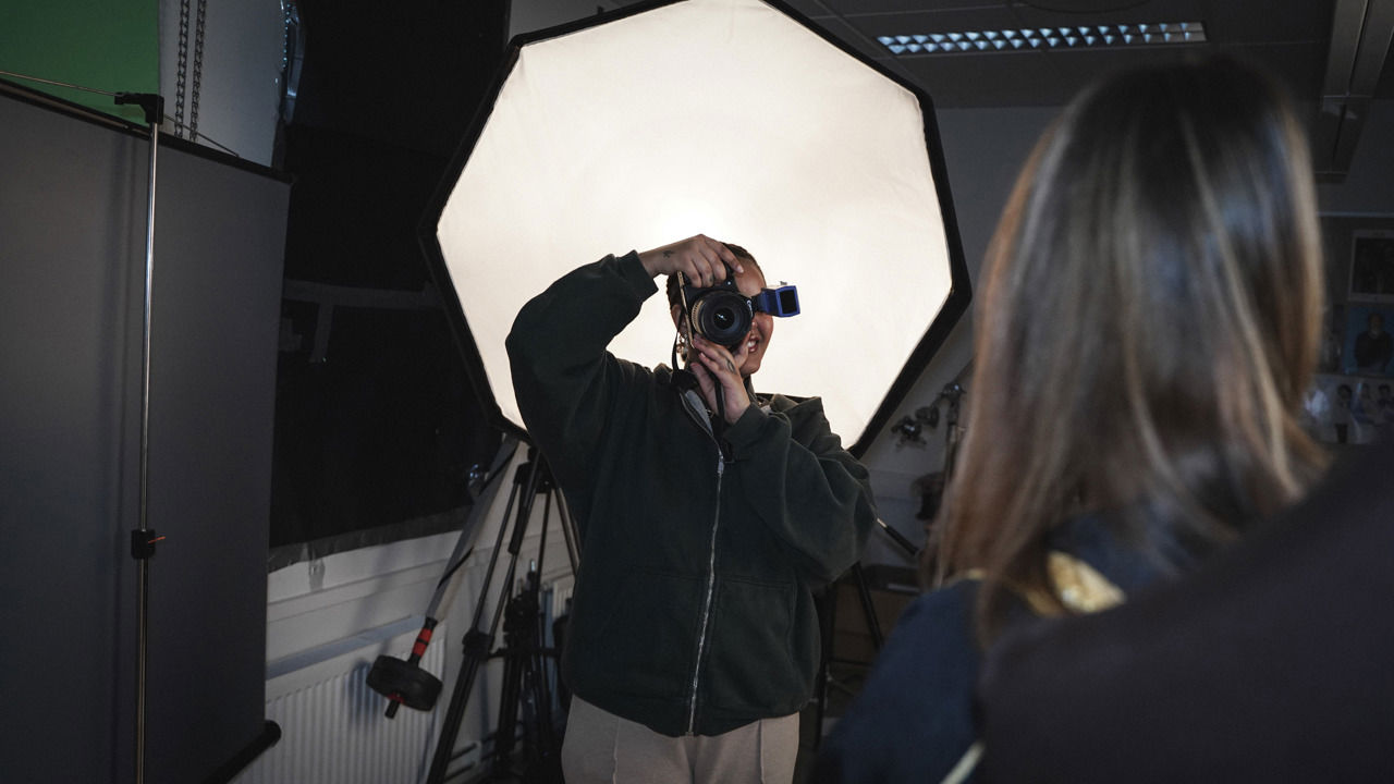 Elevar i fotostudio