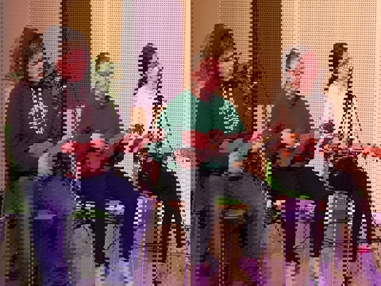 Øving på ukulele