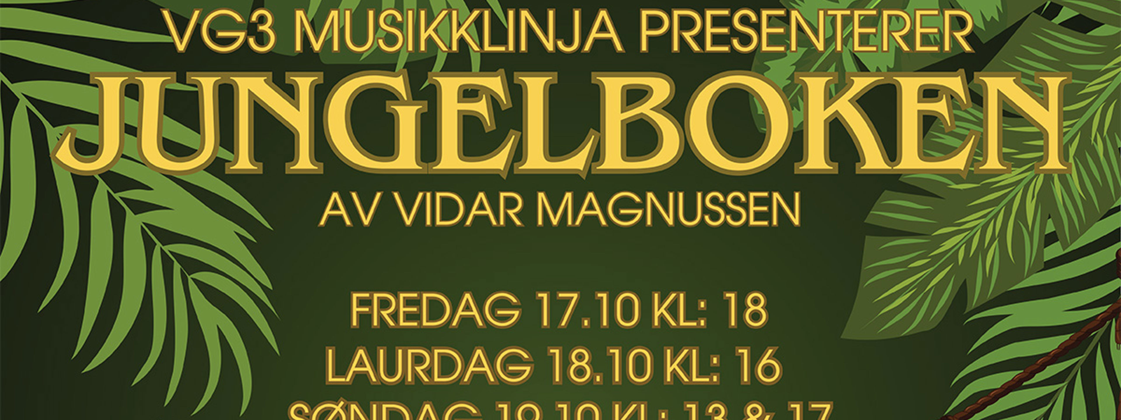 Plakaten til oppsetningen av Jungelboka