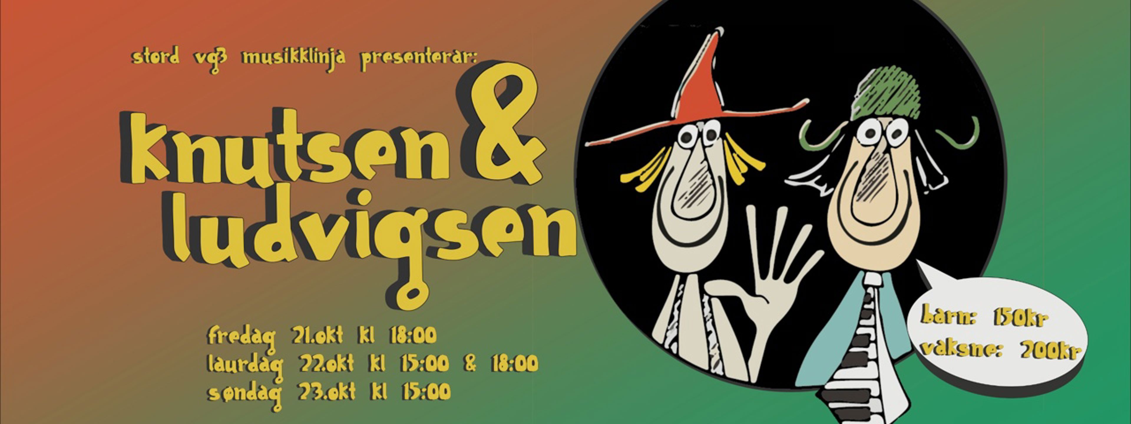 Plakaten til Knutsen og Ludvigsen-førestillinga